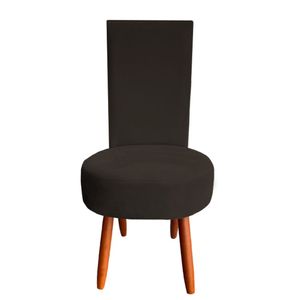 Cadeira De Jantar Lisboa Sued Marrom D'classe Decor