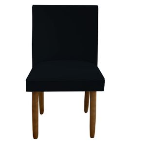 Cadeira Para Sala De Jantar Tóquio Pés Palito Suede Preto D'classe Decor