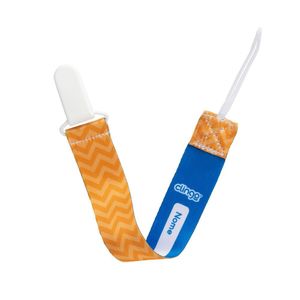 Prendedor De Chupeta Tigre Laranja/azul Clingo Personalizável
