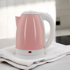 Chaleira Elétrica 1,8l Em Inox Rosa 220v 1500w Rápida Fervura