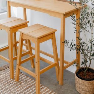 Conjunto 2 Banquetas Altas Moema Cor Mel