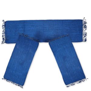 Jogo Passadeira Cozinha Lavanderia Kit 3 Pçs Tear 3 Peças Azul Marinho