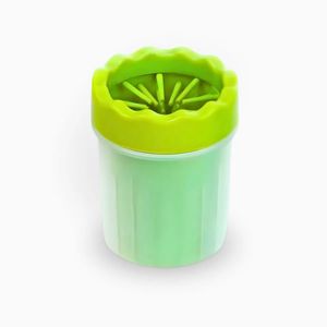 Limpador De Pata De Cachorros Portátil - Verde