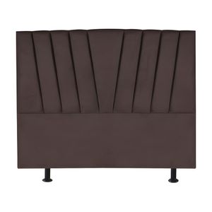 Cabeceira Estofada Cama Casal Queen Size 160 Cm Ariel Corino Marrom