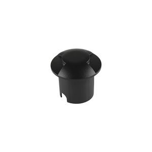 Balizador De Solo Taschibra Dome Led 2 Fachos 1w Bivolt Preto 3000k Luz Amarela 15090373