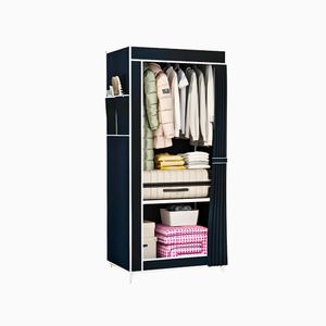 Guarda Roupa Closet Dobrável Organizador Com Capa De Tecido
