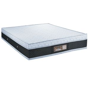 Colchão King Pacific Firme Molas Ensacadas 2,03x1,93x0,32 Branco E Cinza