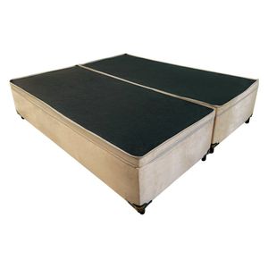 Base Cama Box Bau Articulado Queen 1,98x1,58x0,40 Suede E Bege