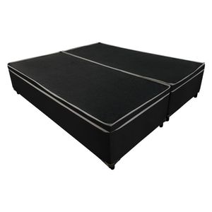 Base Cama Box Bau Articulado Queen 1,98x1,58x0,40 Suede E Preto