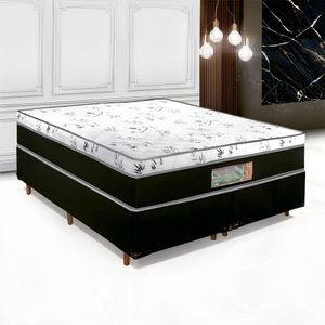 Colchao Casal Agflex Uni - Face Espuma D28 1,88 X 1,38 X 0,25 Branco E Preto