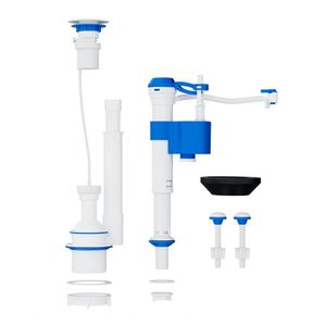 Kit Completo Para Caixa Acoplada Blukit Com Acionador Pneumático Frontal - Lateral - Superior Branco 340510