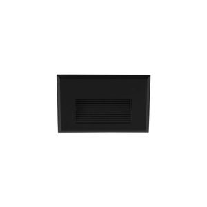 Balizador Astraled Wiley De Embutir Led 2w Bivolt Preto 3000k Luz Amarela Bl-6721