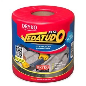 Fita Vedatudo Auto Adesiva Alumínio 15cm X 10mts - Dryko