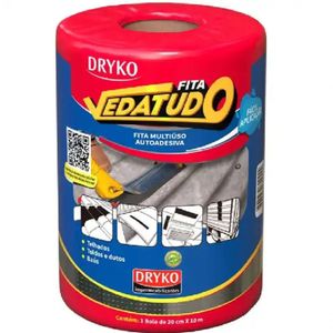Fita Vedatudo Auto Adesiva Alumínio 20cm X 10mts - Dryko