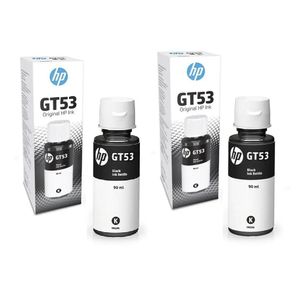 Kit 2 Tintas Originais Pretas Hp Gt53 1vv22al ( Gt51 ) P- Smart Tank 515, 519, 530, 615, Plus 551
