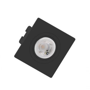 Embutido Mini Dicróica Mr11 Face Plana Preto