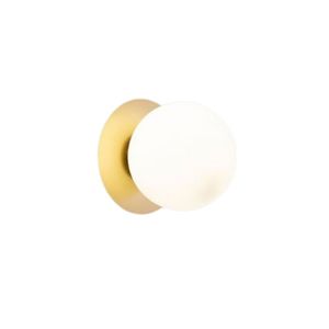 Arandela Alasca 13,5 X 12 Dou Globo Leitoso 10027 Nobre - 32045 Dourado