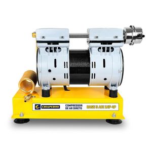Compressor Chiaperini 5 Adi Ar Direto 120 Libras 1 Cv 220v Isento De óleo Sobre Base