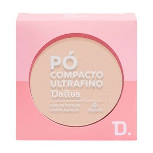 Pó Compacto Ultrafino 9g Dailus Acabamento Suave e Controle De Brilho D1 Claro