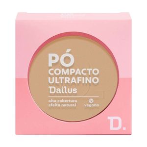 Pó Compacto Ultrafino 9g Dailus Acabamento Suave e Controle De Brilho D4 Claro
