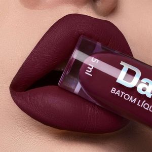 Batom Líquido Matte 4g Dailus Acabamento Matte Perfeito e Alta Fixação Sapatilha