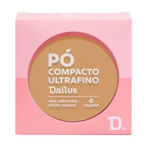 Pó Compacto Ultrafino 9g Dailus Acabamento Suave e Controle De Brilho D6 Medio