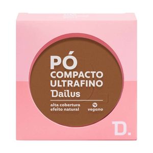 Pó Compacto Ultrafino 9g Dailus Acabamento Suave e Controle De Brilho D10 Escuro