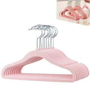 Kit Cabides Infantil Slim De Veludo - Organização Compacta rosa