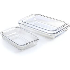 Kit 3 Assadeiras De Vidro Refratárias - Design Moderno E Resistente