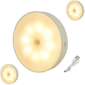 Kit Com 3 Luminárias Led Sem Fio Com Sensor De Presença - Modernidade E Praticidade