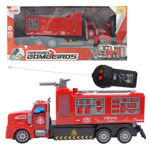 Brinquedo Caminhão De Bombeiro Com Controle Remoto