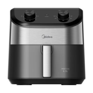 Fritadeira Air Fryer 4,5L Widemax Cyclone Preto e Inox Midea FWM45P2 - 220V