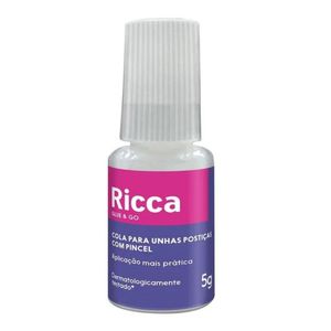 Ricca Cola Para Unhas Postiças Com Pincel 5g