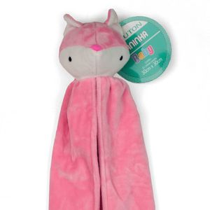 Naninha Bouton C- Prendedor De Chupeta E Pelúcia Raposa Rosa