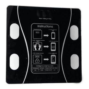 Balanca De Bioimpedancia Digital Western 180kg Com Bluetooth E Aplicativo Preta