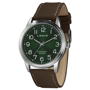 Relógio Lince Masculino Analógico Verde Couro Mrch188l46 E2nx