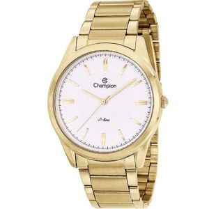 Relógio Champion S-line Unissex Dourado Branco Cn21050h