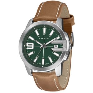 Relógio Lince Masculino Analógico Verde Couro Mrc4758l48 E2nb