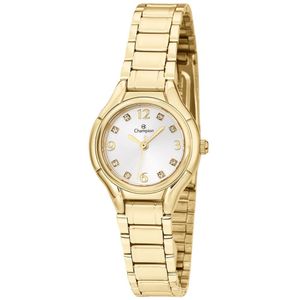 Relógio Champion Feminino Dourado Strass Pequeno Ch24964h