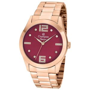Relógio Champion Feminino Rosê Vermelho Cn26555i