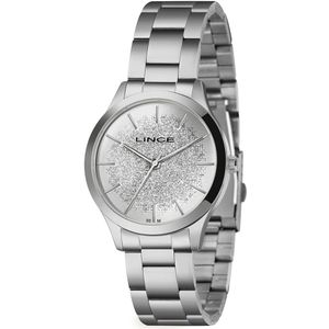 Relógio Lince Feminino Analógico Prata Glitter Lrm4774l38 S1sx