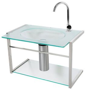 Lavabo Para Banheiro Alumi 58,5cm X 40cm X 38,5cm Silver