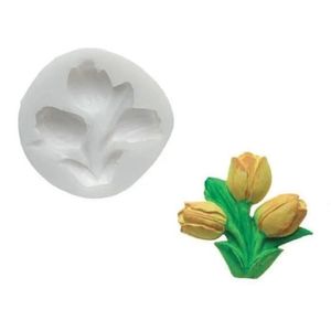 Molde Tulipa Decorativo Cupcake Maçapão Bolo Doce Silikomart