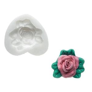 Molde Rosa Decorativo Cupcake Maçapão Bolo Doce Silikomart