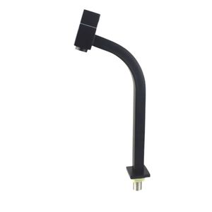 Torneira Longa Quadri Klin Metal De Mesa Luxo Preto