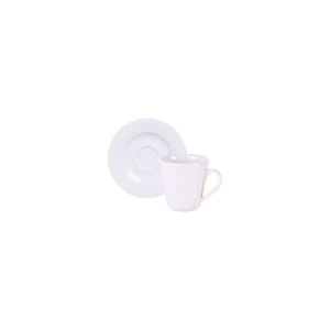 Kit Xícara E Pires De Café Tramontina Vibrare Em Porcelana 70 Ml 12 Peças Tramontina