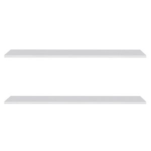 Prateleira Flutuante Para Sala Kit 2 Suporte Invisível 91cm Yara Branco - Lumil