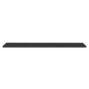 Prateleira Flutuante Para Cozinha Com Suporte Invisível 68x20cm Yara Preto - Lumil