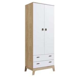 Guarda Roupa Infantil 73cm 2 Portas 2 Gavetas Favo De Mel 005 Itapuã-branco - Completa Móveis