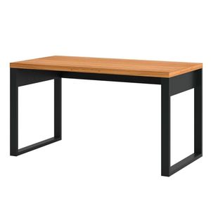 Mesa Escritório Estilo Industrial F20 Freijó-preto Fosco - Pradel